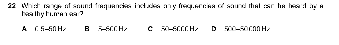 Question 22, including diagrams and options A–D. Text version below.