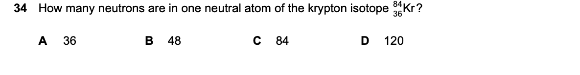 Question 34, including diagrams and options A–D. Text version below.